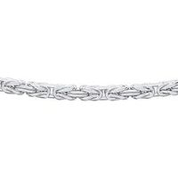pulsera bizantinas ven plata de ley 2 mm cuadrada