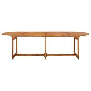 Mesa De Comedor Jardín | Mesa De Exterior 280x90x75 Cm Madera Maciza De Acacia