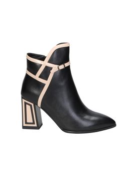 Botines De Tacón Alto Rockaway 84575a Negros Para Mujer 38