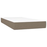 colchon individual  colchon de cama  colchon de muelles ensacados tela gris taupe 90x200x20 cm