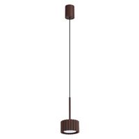 lampara colgantes marron aluminio alt 125 cm