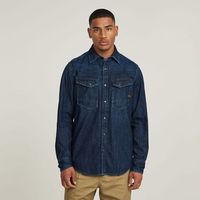 g-star raw camisa manga larga d23616-d252 slim denim-g133 worn in deep sea para hombre