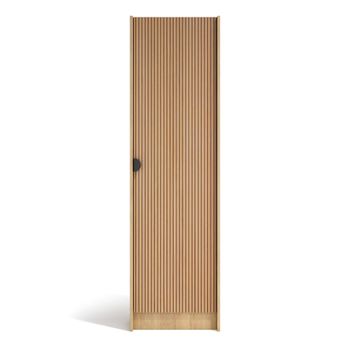 Zapatero melamina roble dorado puerta impresión vallado 190x50x24 cm