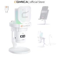 comica ejoy uni pro microfono inalambrico usb para juegos para pc smartphone ps45 microfono de condensador rgb con reduccion de ruido
