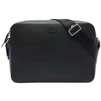 Lacoste Bandolera Bolso bandolera Chantaco de piel negro para hombre