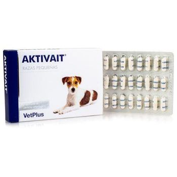 VetPlus Aktivait para Función Cerebral en Perros Pequeños Mayores - 60 Tabletten