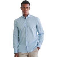 henbury camisa manga larga h582 para hombre