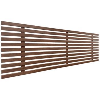 Cabecero De Madera Reciclada Dm Estilo Palet Japones 145x46cm Camas 135/140 - Nogal Madera