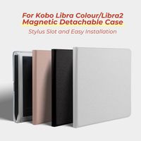 funda magnetica desmontable twosheep para kobo libra y kobo libra 2 con ranura para lapiz parte trasera transparente funcion de activacion automatica y estilo atractivo