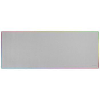 Mars Gaming Mmp224 Alfombrilla Gaming Xxl 88x33cm Diseño Rainbow Caucho Natural Y Nanotextil Blanco