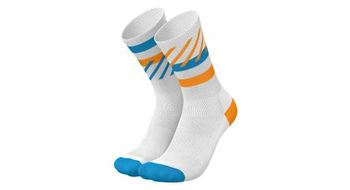 Calcetines de running incylence disrupts blanco azul naranja