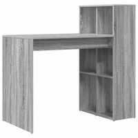 escritorio  mesa de trabajo gris sonoma 108 x 55 x 1035 cm madera de ingenieria