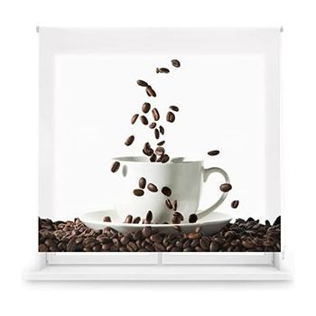 Estor Enrollable Translúcido Con Estampado - Estor Tamaño 170x180 - Estor Modelo Coffee | Blindecor