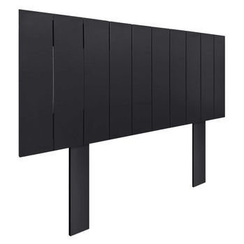 Cabecero De Madera Reciclada Dm Estilo Palet Vertical Con Patas 90x115cm Camas 90 - Negro Sólido