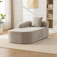 sofa modular gris de chenilla individual de una plaza con espuma 30d