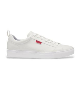 HUGO para hombre. 50541210 Zapatillas Morrie blanco (44), Plano, Cordones, Casual