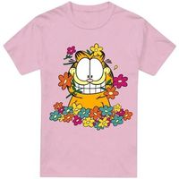 garfield camiseta in the garden para hombre