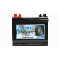 sealed marine battery - 80ah twin terminals