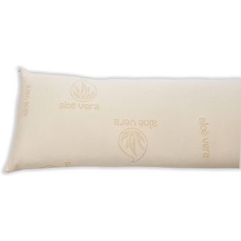 DECASATEXTIL®-Funda de Almohada Aloe-Vera con Cremallera Lateral- Diferentes Medidas- Adaptable, Hiper-Transpirable, Anti ácaros, Valida para Todo Tipo de Almohadas.