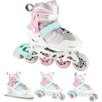 nh18192 patines en linea 4en1 rosa talla m m34-38 con dim