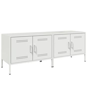 Muebles De Tv 2 Piezas Acero Blanco 68x39x50,5 Cm Vidaxl