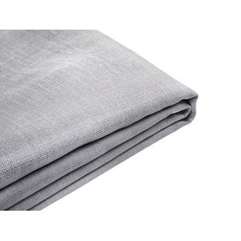 Funda Reemplazable En Tela Gris Claro Para Cama 180 X 200 Cm Desmontable Lavable Fitou