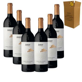Áster - Crianza Ribera Del Duero - 100 % Tinta Del País - 14, 5 % Vol. - Pack 6 Botellas 75 Cl - 00% Vol.