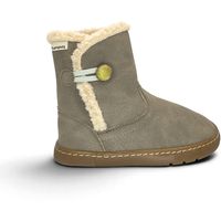 pisamonas zapatillas botas barefoot forro borreguito cierre boton para nina