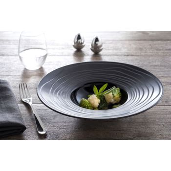 Taza café con platito (x6) gres negro