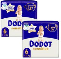 dodot panales sensitive t6 13 kg 2x37 uds