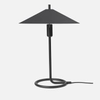 ferm living filo table lamp square - blackblack