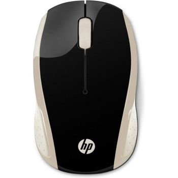 Ratón HP 200 inalámbrico 1000 DPI ambidiestro oro RF USB Type-A