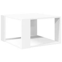 mesa de centro de diseno moderno y contemporaneo 515 x 515 x 30 cm madera de ingenieria blanca dec037890