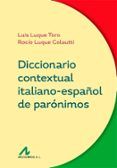 diccionario contextual italiano-espanol de paronimos