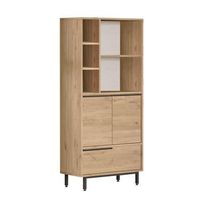 armario de madera calvin - 74 x 35 x 161 cm - marron