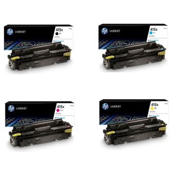 Original Multipack HP Colour LaserJet Pro M454dw Printer Toner Cartridges (4 Pack) -W2031X