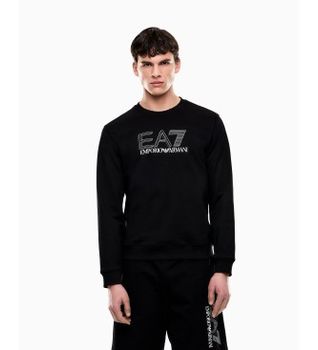 EA7 para hombre. 7M001312_AF13512 Sudadera Visibility M Negro (XS), Casual, Deportivo, Algodón