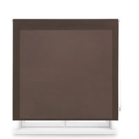 estor enrollable translucido a medida - estor enrollable tamano 75x250 - estor color marron oscuro  blindecor