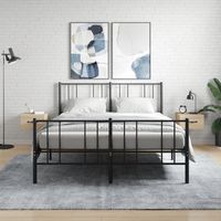pack 2 uds mesitas de noche  mesa auxiliar  mesilla de pared color roble sonoma 35x35x20 cm cfw94732