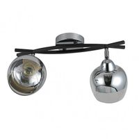 plafon de 2 focos orientables modelo denali cromo