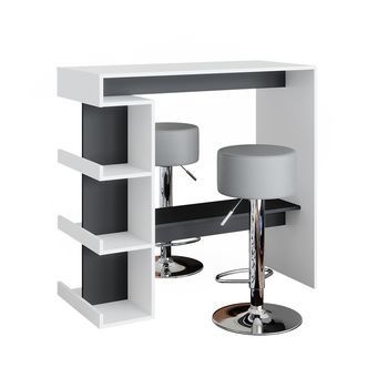 Set De Mesa De Bar Dana 108 X 50 Cm Con 2 Taburetes De Bar Vicco