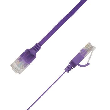 Cable de red plano LinkIT Cat6a 2 m Púrpura