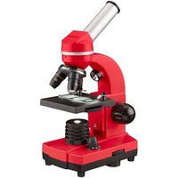 microscopio escolar biolux sel bresser junior - rojo