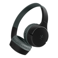 headset bluetooth belkin aud002btbkv3 supraaural carga por usb-c color negro kids