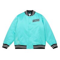 chaqueta mitchell and ness vancouver grizzlies heavyweight satin jacket