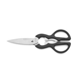 Tijera de cocina acero inoxidable negra 21x8,5x1 cm