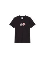 camiseta puma floral graphic cat t black nina