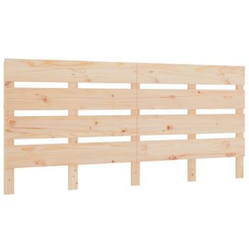 Cabecero，cabecero Cama，panel De Cabecera Madera Maciza De Pino 160x3x80 Cm