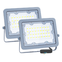 aigostar focos led exterior 2 piezas 30w 6500k led floodlight exterior luz de inundacion para exteriores de 2450lm a prueba de agua ip65 para patio jardin garajes