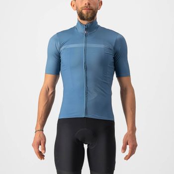 Castelli Pro Thermal Mid Short Sleeve Jersey - S - Steel Blue